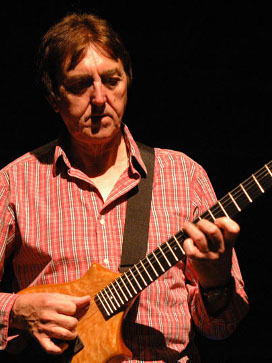 Allan Holdsworth playing his Canton Custom Instrument
